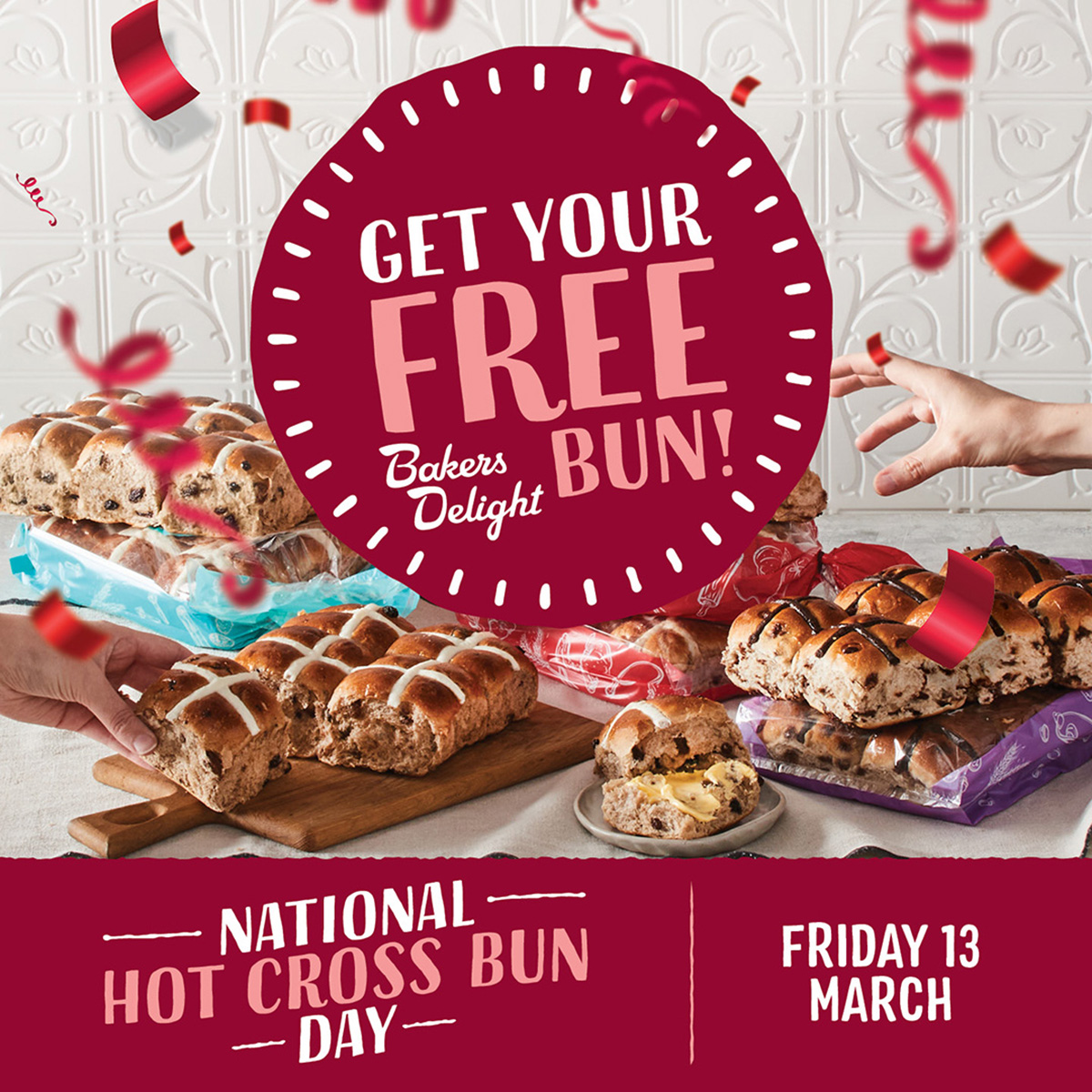 Hot Cross Bun Day – Social Media Tile – 1200 x 1200px (1)